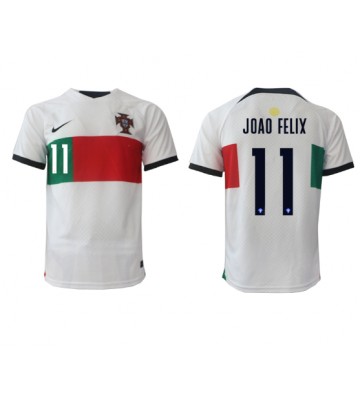 Portugalia Joao Felix #11 Koszulka Wyjazdowych MŚ 2022 Krótki Rękaw